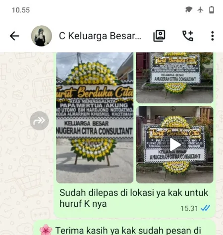 Pengiriman Papan Bunga Duka Tangerang